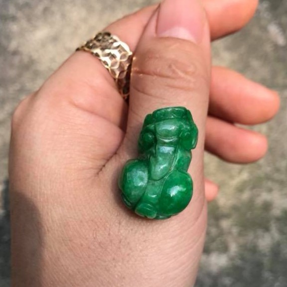 TỲ HƯU ĐÁ SƠN THỦY XANH ĐẬM- HÀNG A.