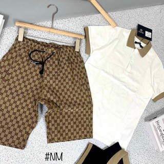 Bộ Quần Áo Thể Thao Nam Phối Nâu Siêu Đẹp Chất Thun Cotton Thoáng Mát - BN279 - Shopmens