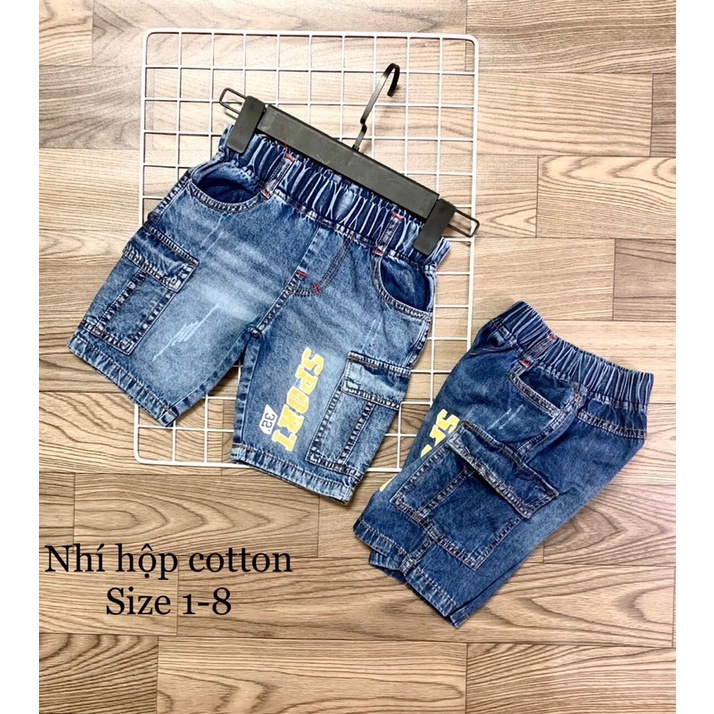 {10-25kg} Quần bò lửng, jean lửng bé trai size nhí (Hàng Jean cotton mềm mại)