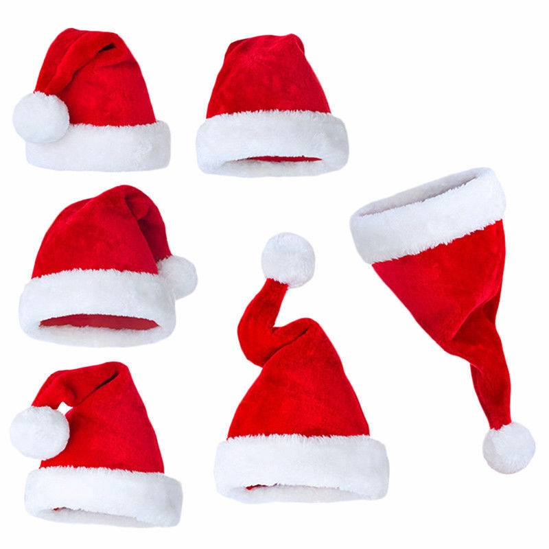 Mũ ông già noel xinh xắn cho người lớn và trẻ em