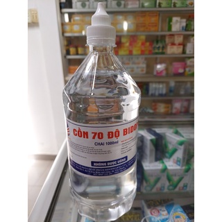 CỒN 70 ĐỘ BIDOPHA - CHAI 1000 ml- rửa tay, sát khuẩn