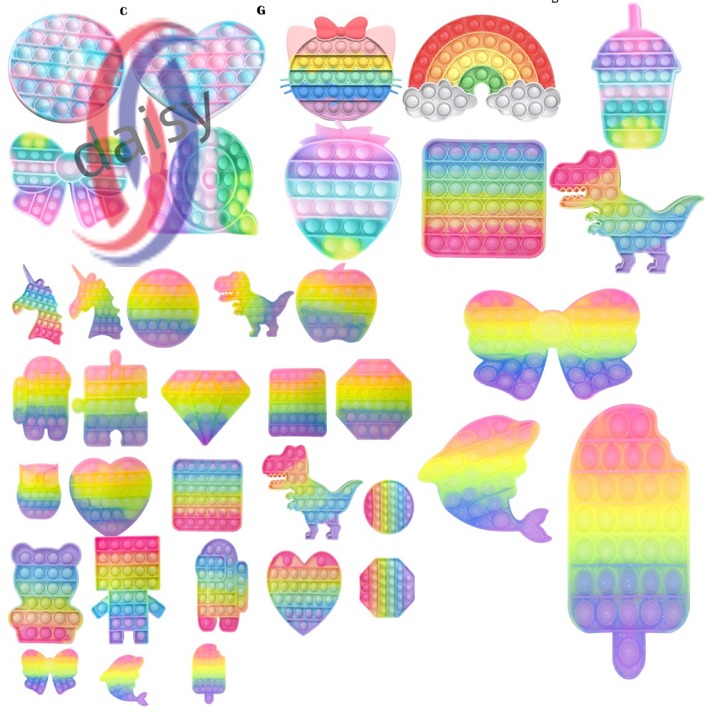 Đồ chơi nút bấm xả stress POP IT 2021 không gây tiếng ồn