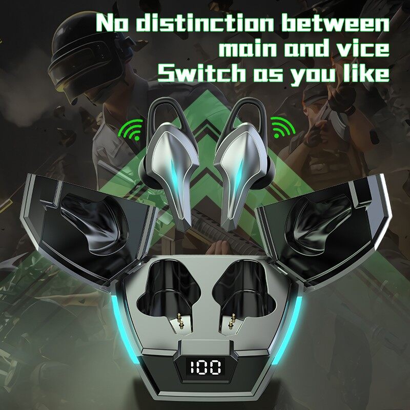 Tai Nghe Nhét Trong K12 TWS Bluetooth 5.0 Không Dây Âm Thanh Nổi Có Mic Cho E-Sports