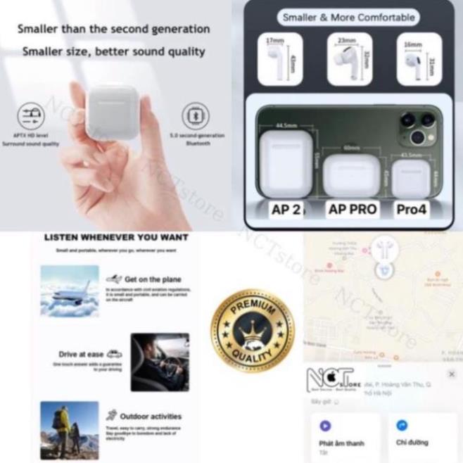Tai nghe Bluetooth BEST 2 | GEN2 |Đổi tên|Định vị|Âm thanh hay|Cảm ứng nhạy|Bảo hành