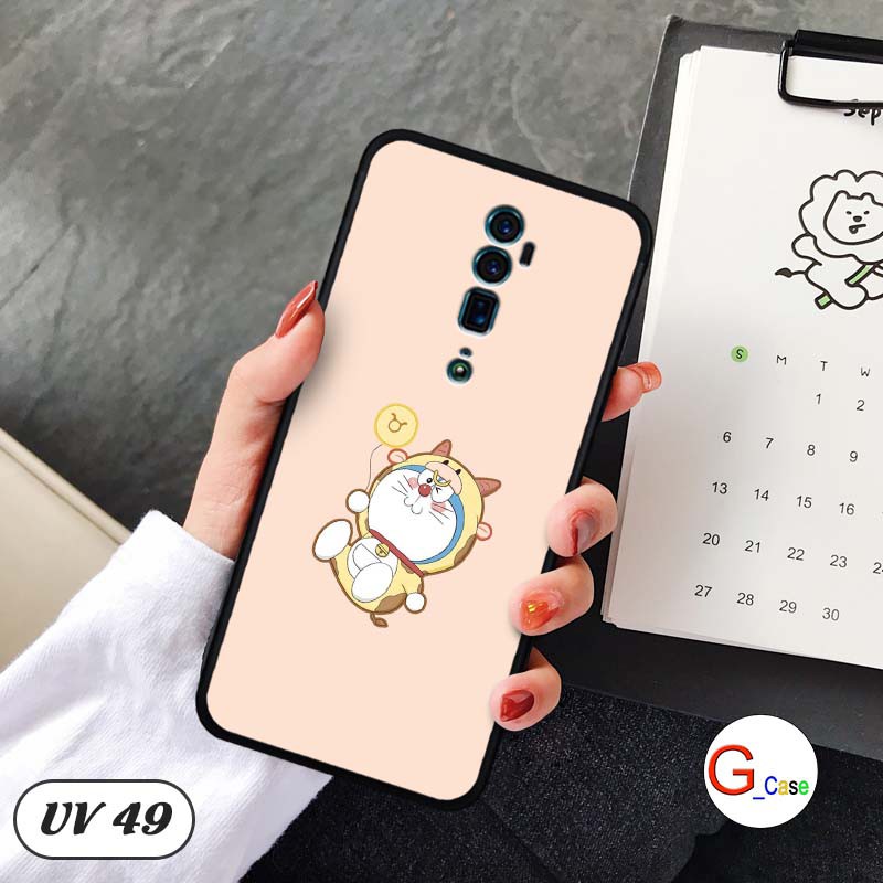 Ốp điện thoại OPPO RENO 10X ZOOM 6.6 lưng nhám viền cao su dẻo in hình