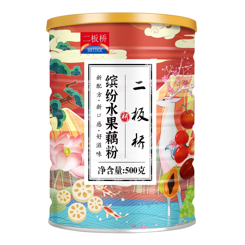 Hộp 500gr Bột củ sen mix hoa quả ăn kiêng, giảm cân