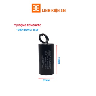 Tụ Điện Động Cơ CBB65 370VAC – Chuyên Dùng Cho Máy Nén, Motor