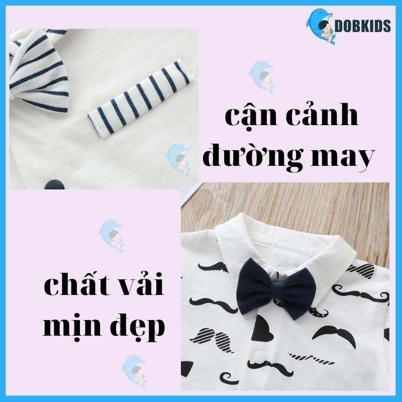 Bộ body liền thân, bodysuit công tử DOBKIDS cho bé trai mặc diện tết, chụp ảnh, đi chơi cực xinh hàng quảng châu loại 1