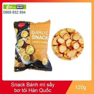 Snack bánh mì bơ tỏi Garlic snack samlip 120g Hàn Quốc