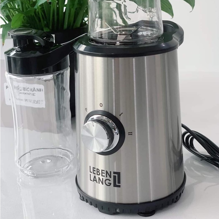 BẢO HÀNH 24 THÁNGMÁY XAY SINH TỐ CẦM TAY LEBENLANG 2 cối 1 bình, xay khỏe, tiết kiệm điện