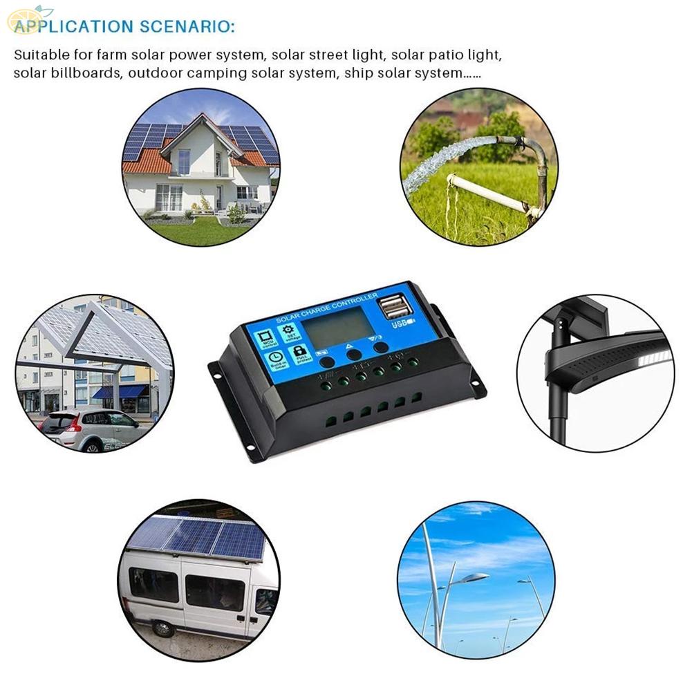 【VARSTR】Solar Charge Controller 30A 20A 10A Battery Charge Controller Tool New