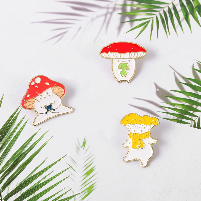 Ghim Cài Áo Hình Cây Nấm Dễ Thương
