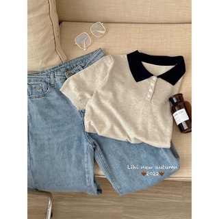 Len mongtoghi polo trơn phối cổ