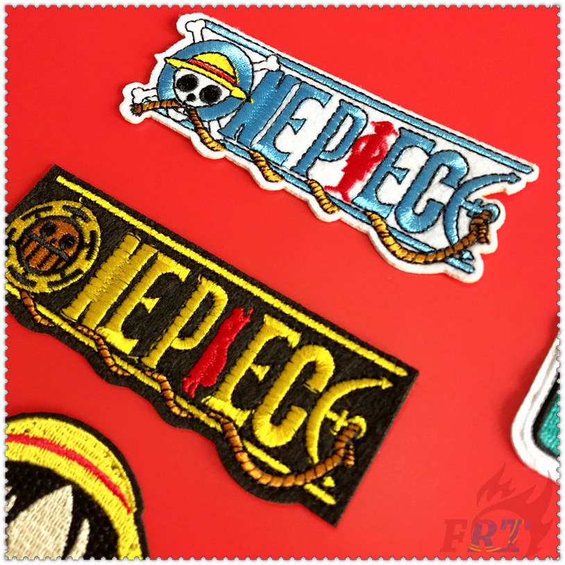 Set 5 Miếng Vá Nhiệt Dùng Trang Trí Áo Quần Hình Nhân Vật Trong Phim Hoạt Hình One Piece