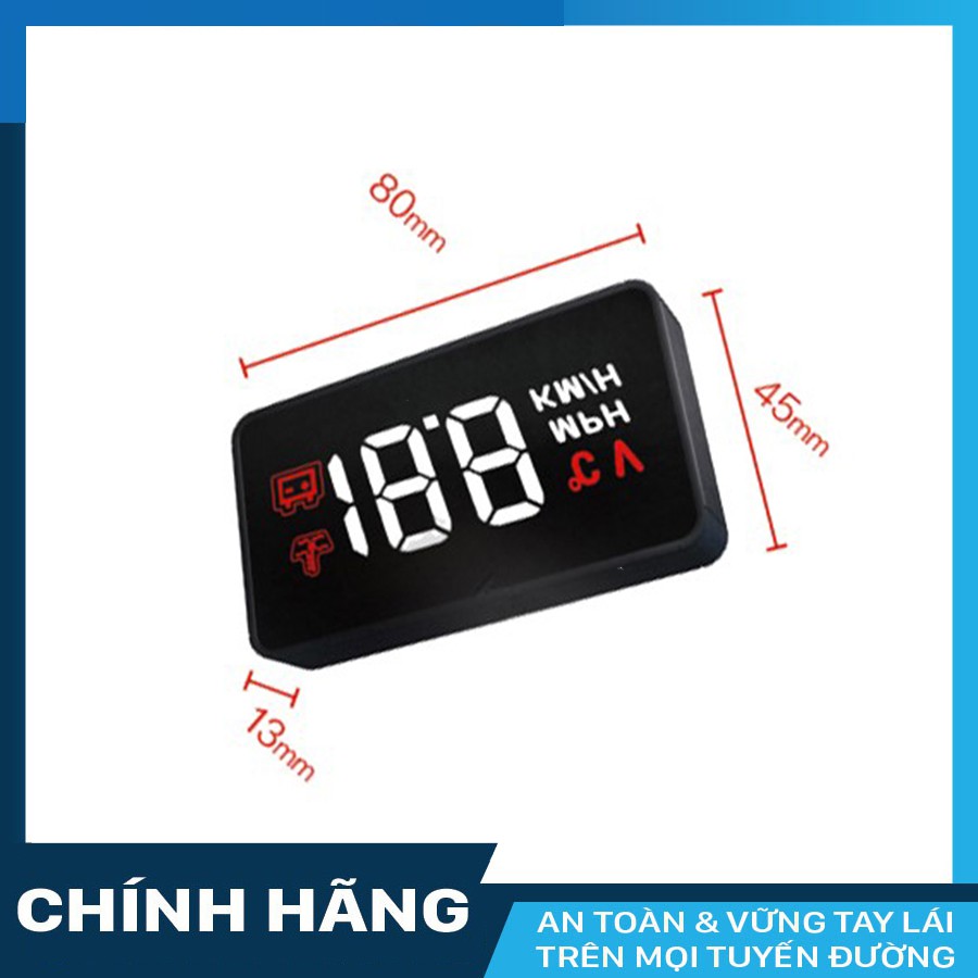 BỘ HIỂN THỊ TỐC ĐỘ HUD A100 dành cho xe hơi