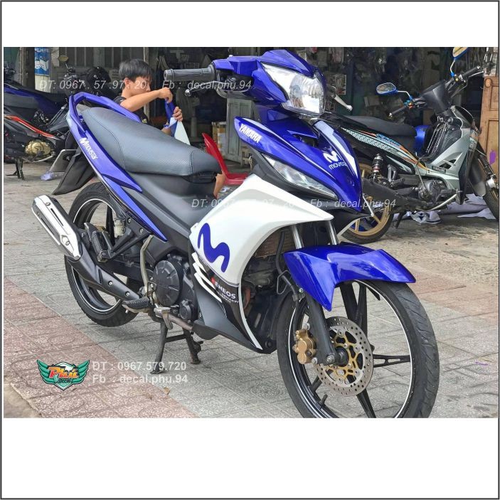 Tem Rời Exciter 135 Movista Trắng xanh (V)