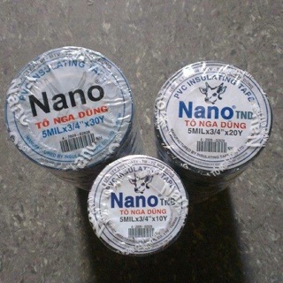 Băng keo điện đen Nano 10Y, 20Y