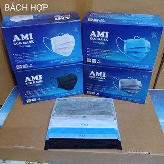 Combo 4 hộp khẩu trang kháng khuẩn 4 lớp AMI (50 cái/hộp)
