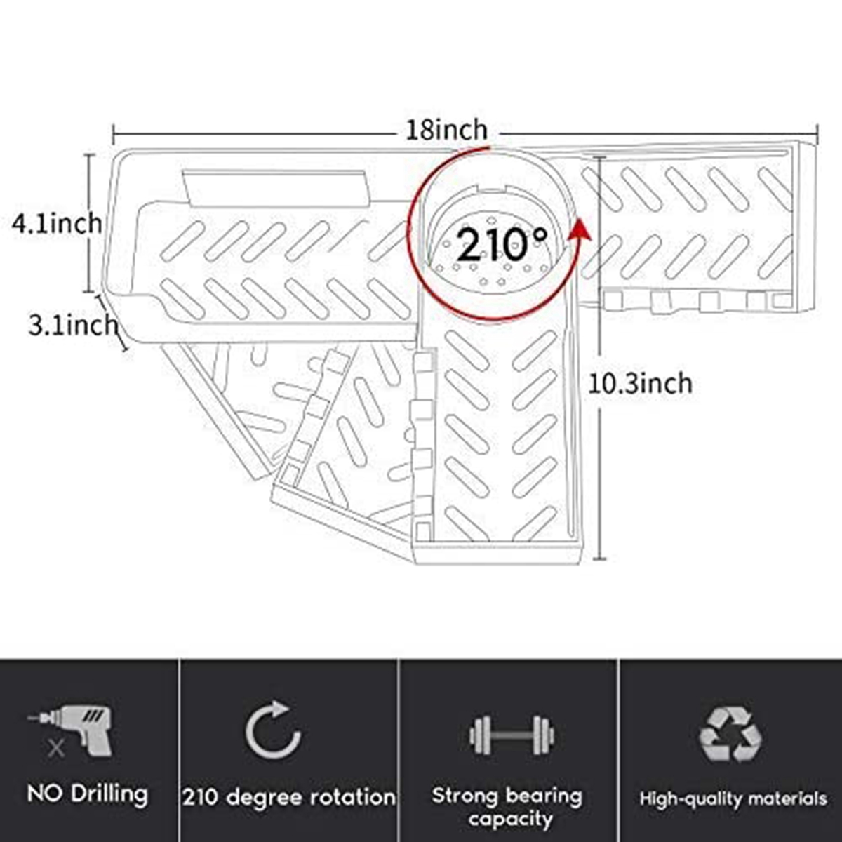 Giá Đỡ Xà Phòng Gắn Góc Tường Nhà Tắm / Nhà Bếp Tự Dính Tiết Kiệm Không Gian Đa Năng