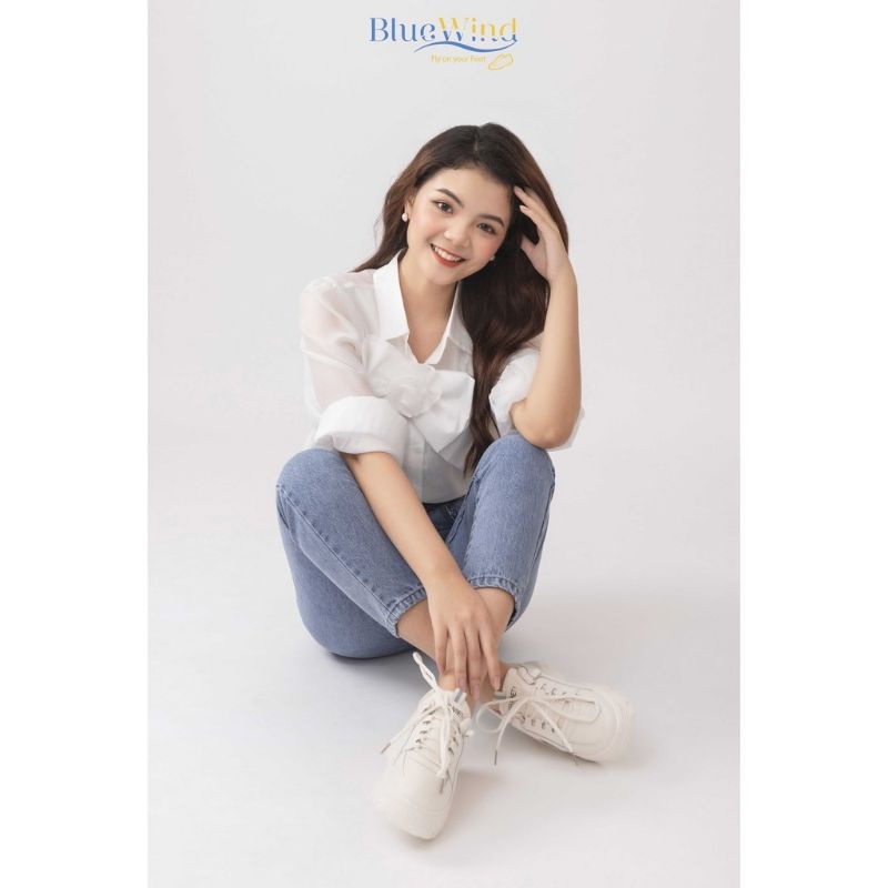 Giày Thể Thao Nữ, Sneaker Nữ Bluewind SNIDFTY Độn Đế, 011