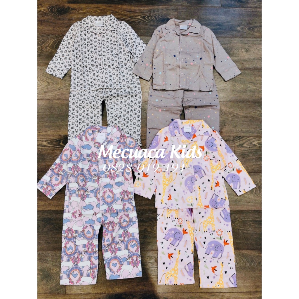 [3-10y][ CHỌN MẪU] Bộ ngủ/pyjama quần áo dài cho bé/bé trai/bé gái xuất dư