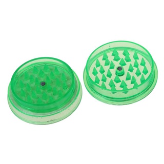 1 Pcs Grinder Crusher   2 Parties Plastic Grass Mill COLOR RANDOM