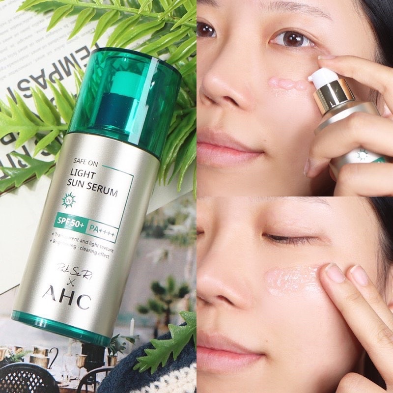 Kem chống nắng AHC Safe On Light Sun Serum SPF50+ PA++++