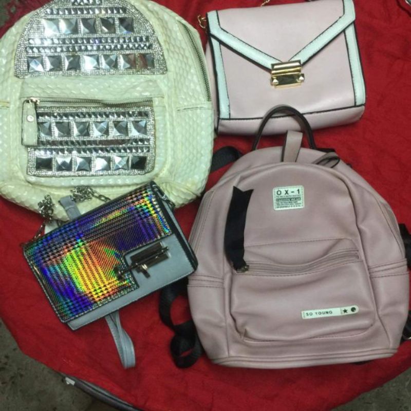 2KG | Combo Túi & Balo Thời Trang Hồng | Túi Si | BTS Shop | Nhung Shop | Live