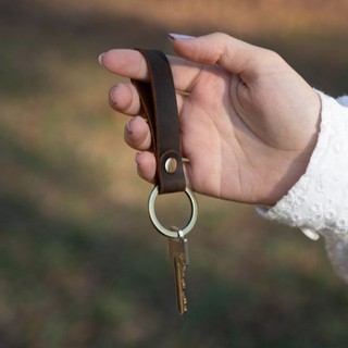 Móc Khóa Handmade Da Bò Thật [KHẮC CHỮ THEO YÊU CẦU]