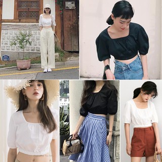 ⚡️GIÁ SỐC⚡️ Áo croptop vải bo chun (Sỉ từ 5sp bất kỳ)