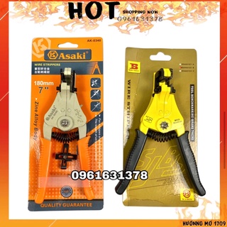Kìm tuốt dây điện asaki, kềm tuốt dây bosi