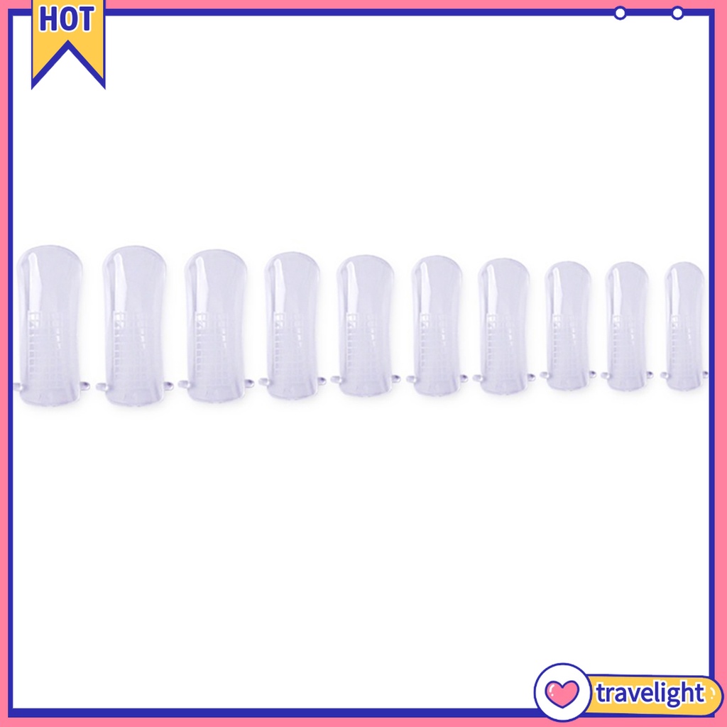 [Hàng mới về] Set 100 khuôn hỗ trợ làm móng tay giả nối dài đắp gel UV