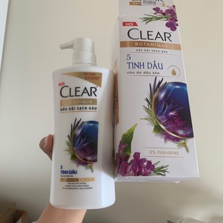 Dầu gội CLEAR botanique 5 tinh dầu 650g
