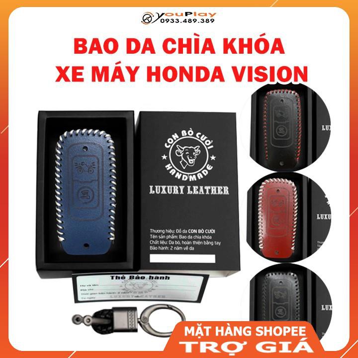 Bao da chìa khoá xe máy Honda SH, SH mode,PCX,vision...- Yamaha NVX, Janus, Grand, Exciter... - Bọc chìa khóa xe máy