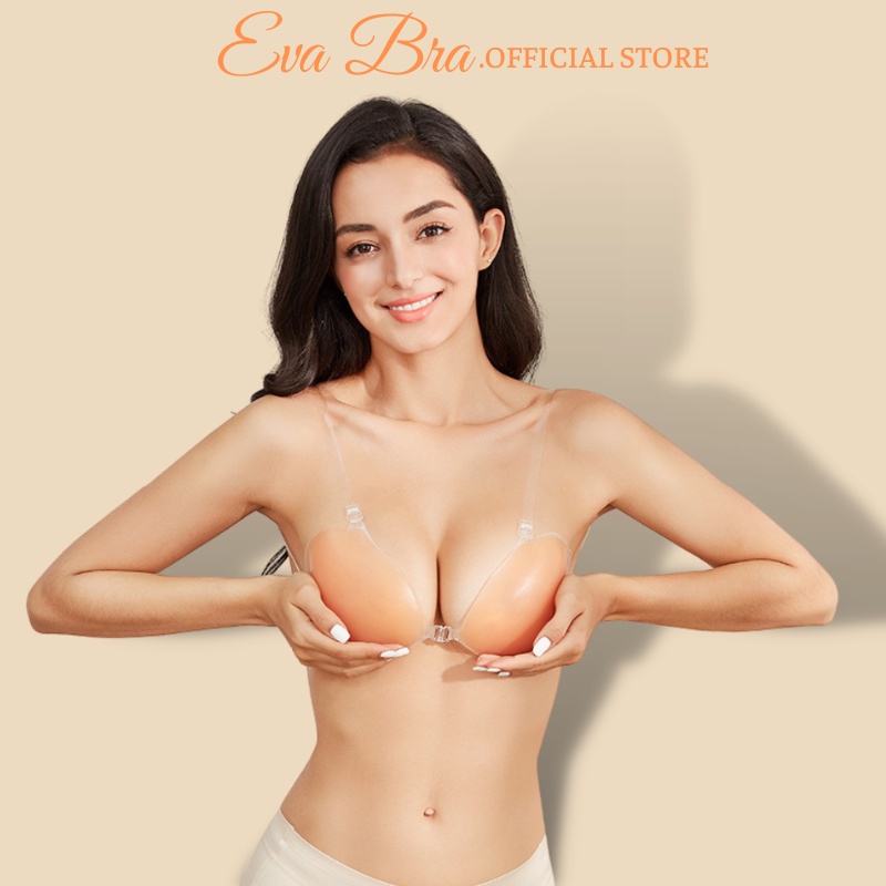 Miếng Dán Nâng Ngực Eva Bra Cài Trước Tạo Khe Chống Tụt Silicon Cao Cấp GB4949