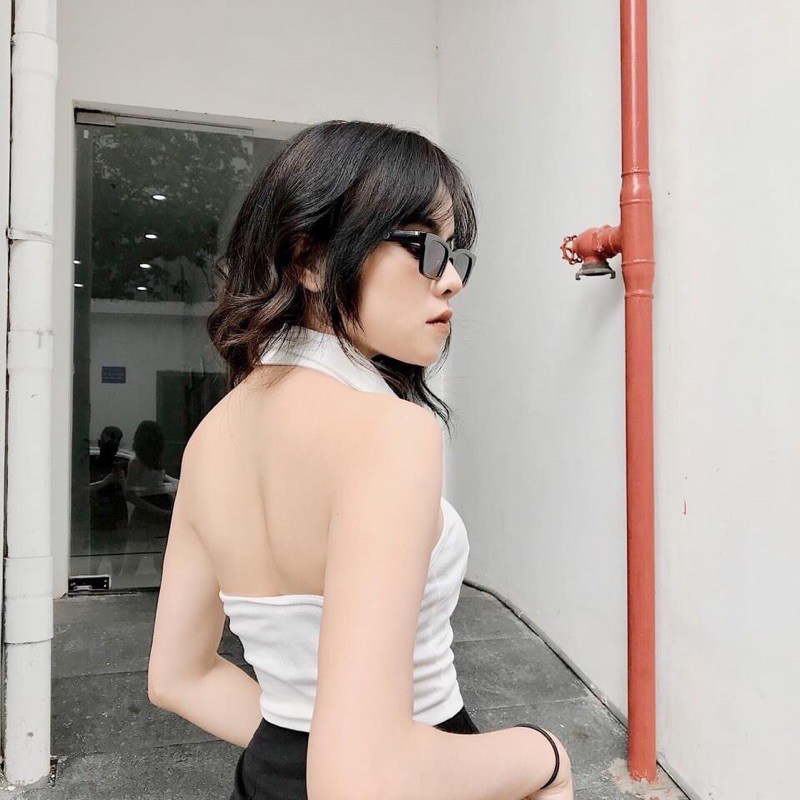 Áo Yếm Có Cổ Cổ V Hở Lưng Quyến Rũ Thời Trang Dành Cho Nữ alohashop91