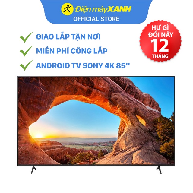 [FREESHIP] Android Tivi Sony 4K 85 inch KD-85X86J