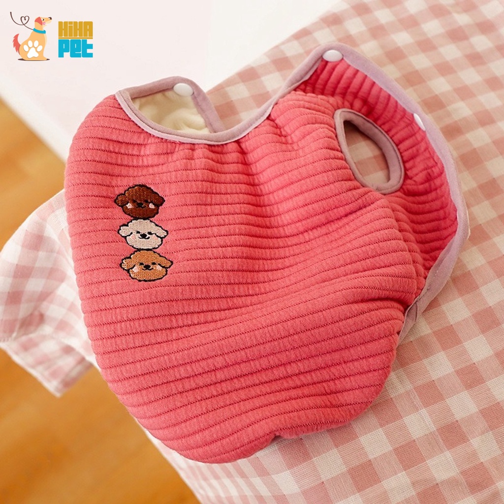 Áo Len Hàn Quốc Chó Mèo Quần Áo Thú Cưng Mùa Thu và Mùa Đông Hình Thỏ Thêu Cao Cấp Hihapet.