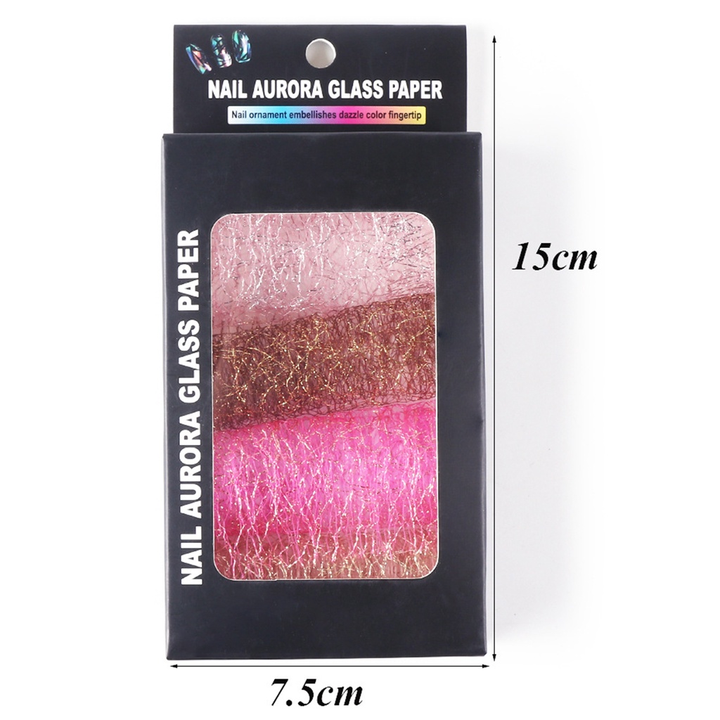 1 Hộp Miếng Dán Trang Trí Móng Tay 3D Dạng Lưới Chắc Chắn Dành Cho Nữ