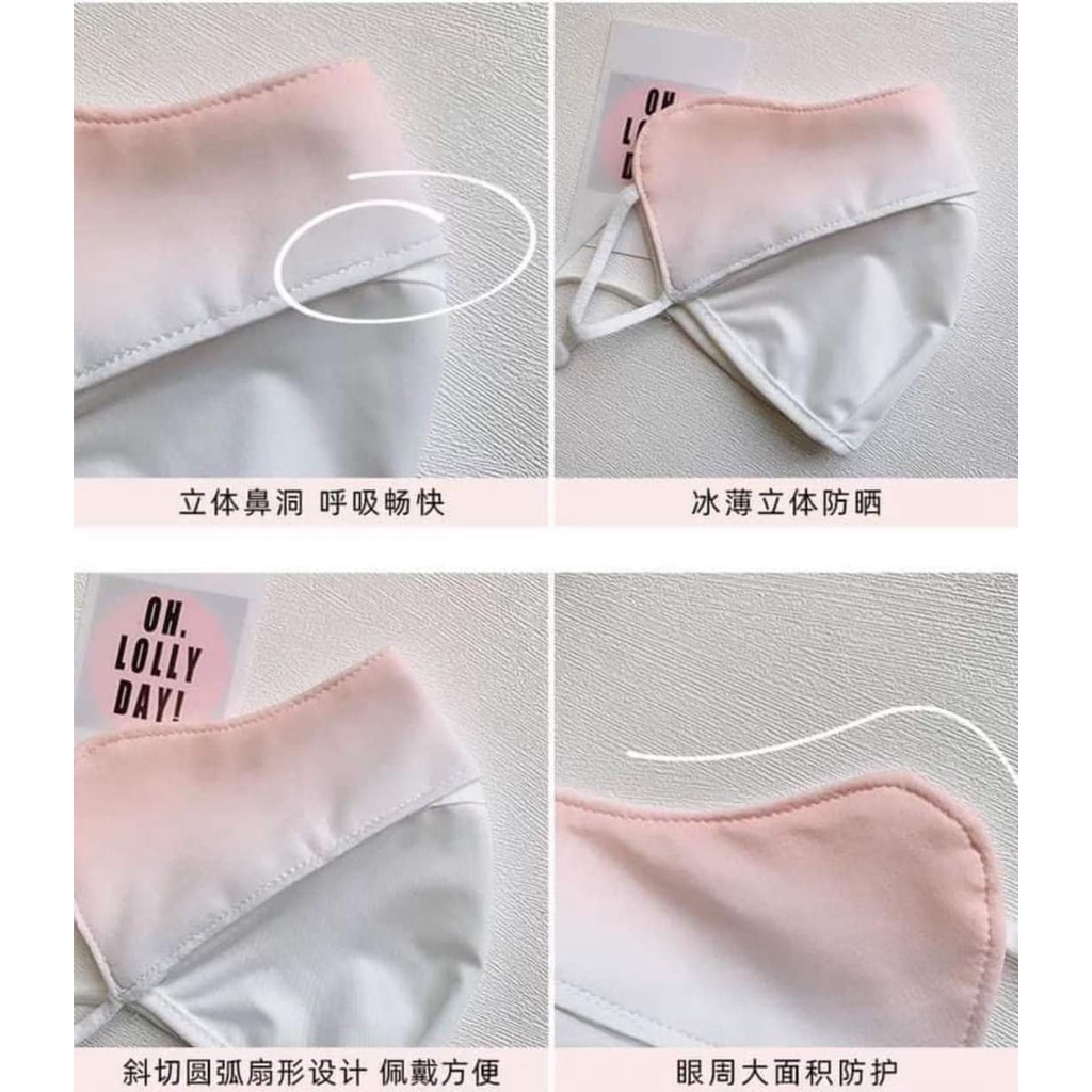 Khẩu trang chống nắng chống tia cực tím UPF50+ cho nam và nữ