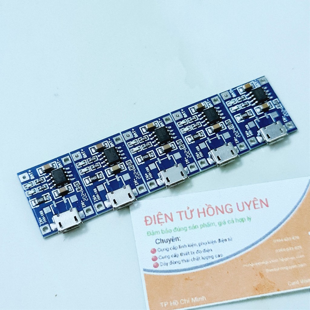 Đế nhựa 1 cell pin 18650 + mạch sạc TP4056 / TC4056A. Combo linh kiện chế bộ sạc pin 3.7V - 4.2V cell pin 18650