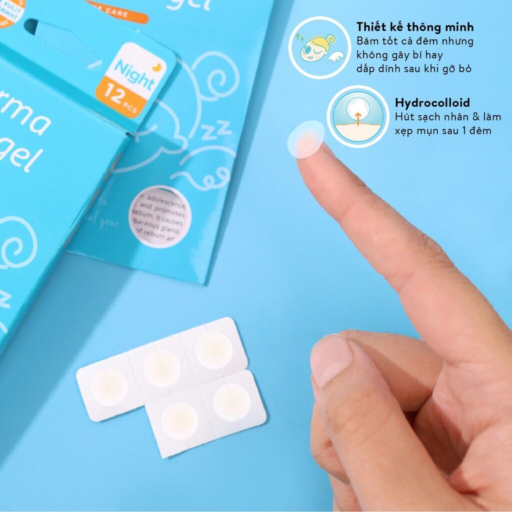 Miếng dán mụn dùng cho ban đêm  DERMA ANGEL