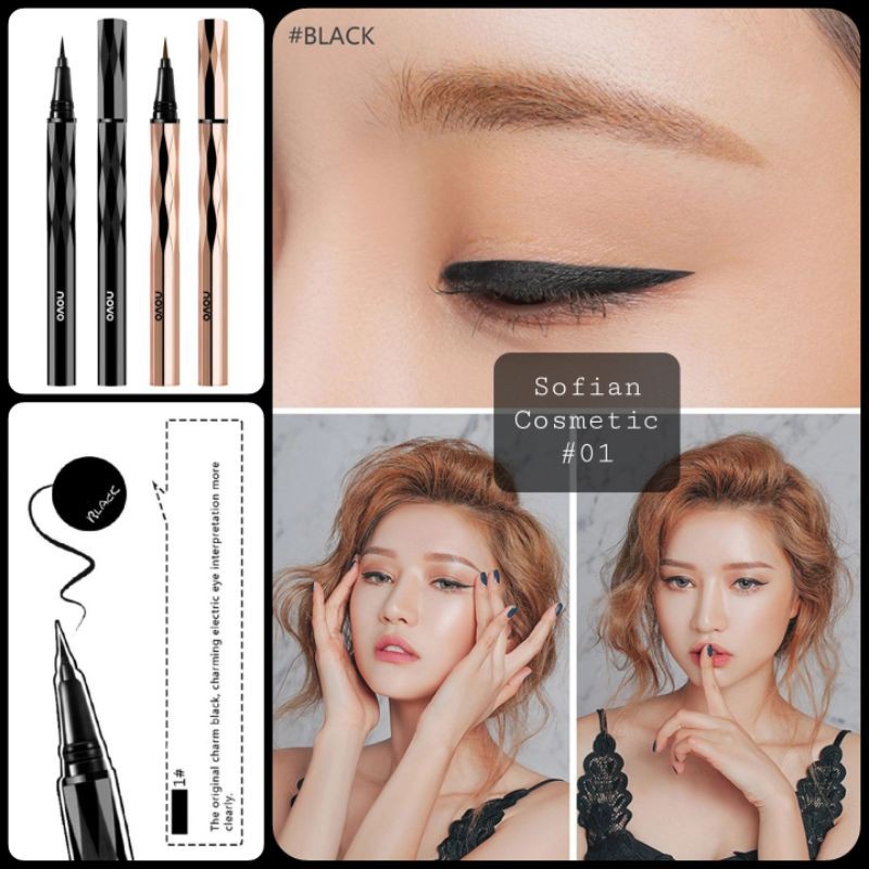 NOVO - Bút kẻ mắt nội địa Trung Novo Ninogan 5201 không lem, lâu trôi, siêu mảnh cho những đường eyeliner hoàn hảo nhất | BigBuy360 - bigbuy360.vn