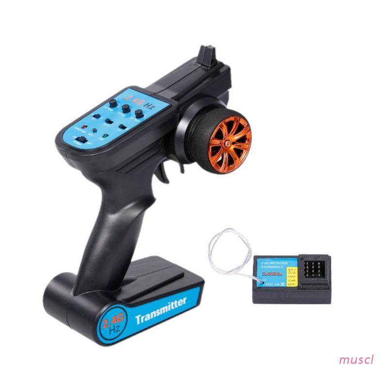 Bộ Truyền Tín Hiệu Điều Khiển Từ Xa Musc 2.4g 3ch Rc Cho Xe Hơi / Tàu Thuyền
