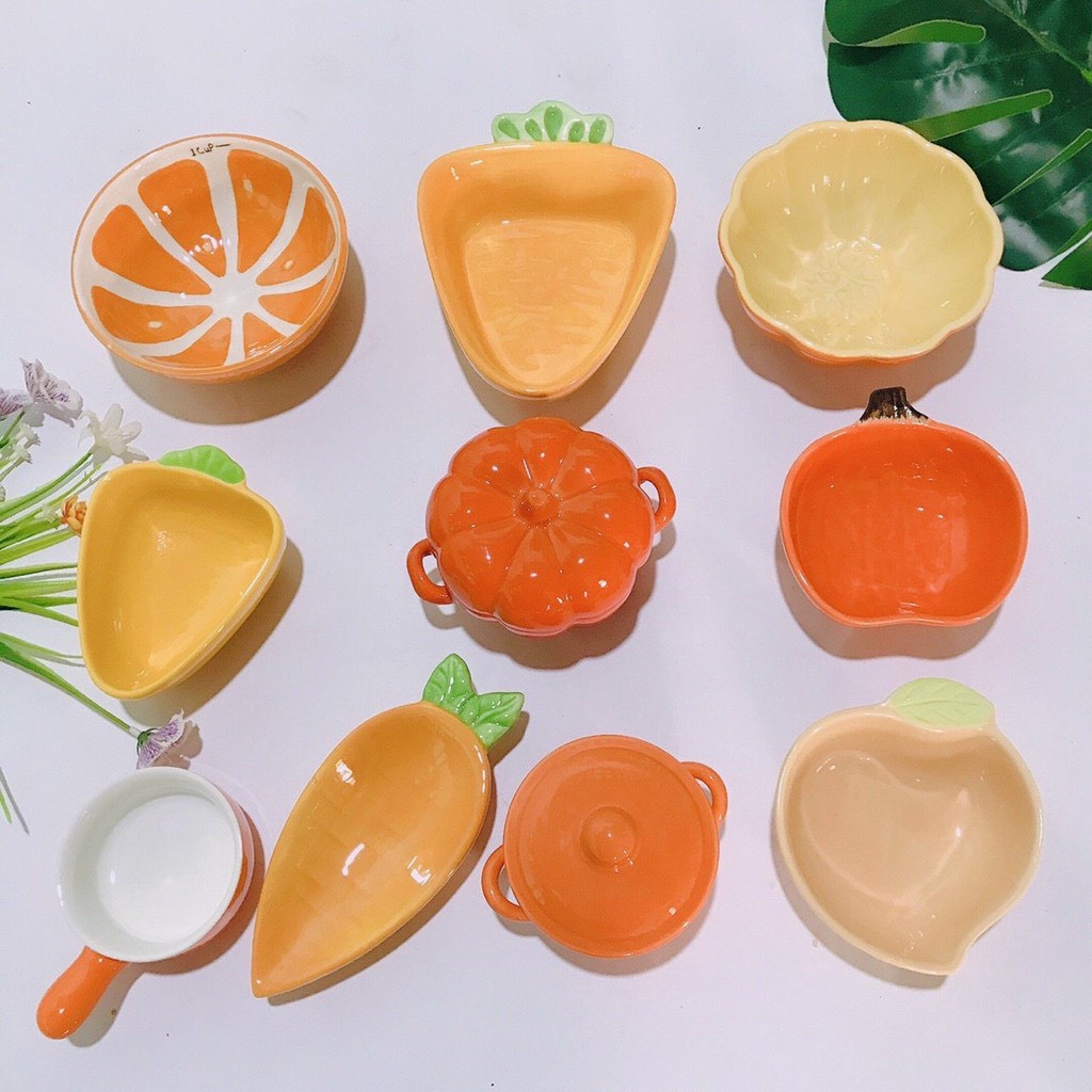 Bát Sứ Ăn Dặm Bát Ăn Dặm Gốm Sứ Mini Hình Thú Đáng Yêu Shopmegold1 80-150ml Dụng Cụ Cho Bé Ăn Dặm