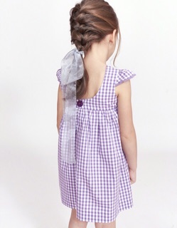 Đầm Purple Gingham Dress