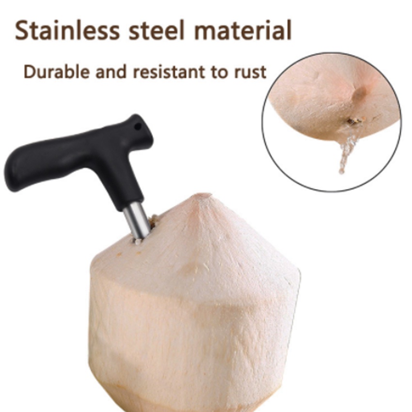 Dụng Cụ Mở Dừa Bằng Thép Không Gỉ Tiện Lợi