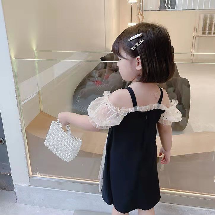 Đầm Công Chúa Tay Ngắn Thiết Kế Mới Thời Trang Mùa Hè Dành Cho Bé Gái