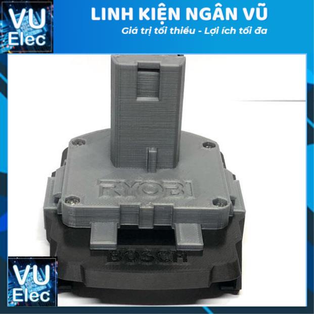 [In3D] Đế chuyển pin Bosch 18v cho máy Ryobi 18V