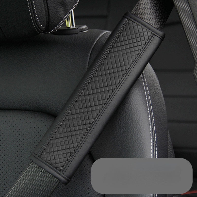 Bộ 2 Đệm Bọc Dây Đai An Toàn Xe Hơi Bằng Da PU Thoáng Khí